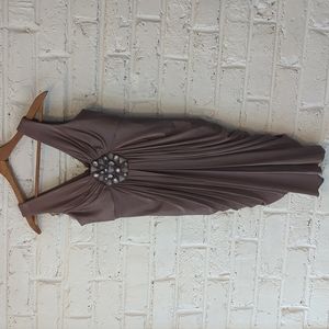 BCBGMAXAZRIA Women Brown Cocktail Dress